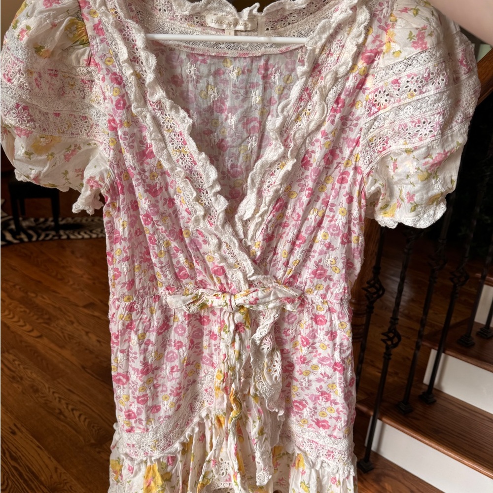 LoveShackFancy Floral Lace Dress
